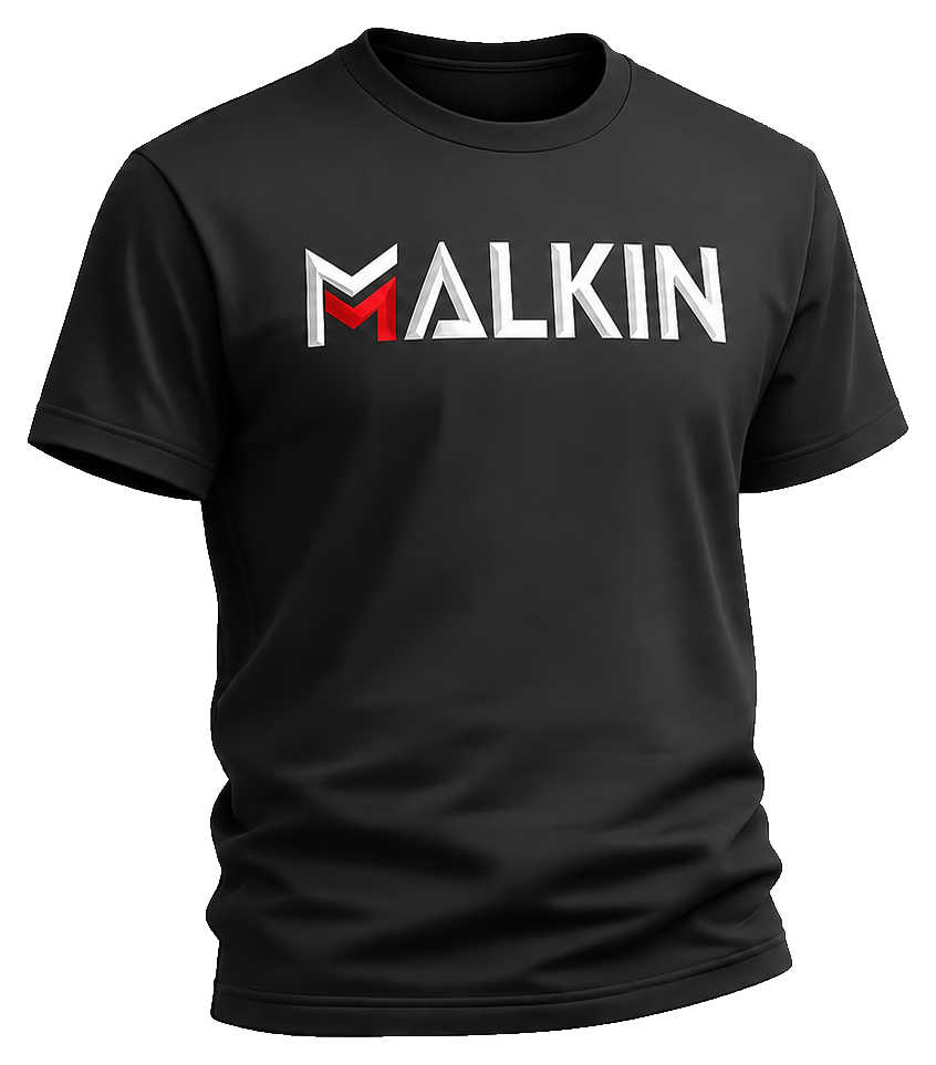 Camiseta preta personalizada na frente